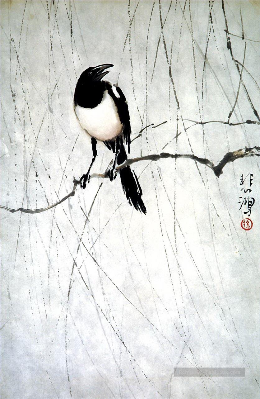 XU Beihong oiseau vieille Chine à l’encre Peintures à l'huile